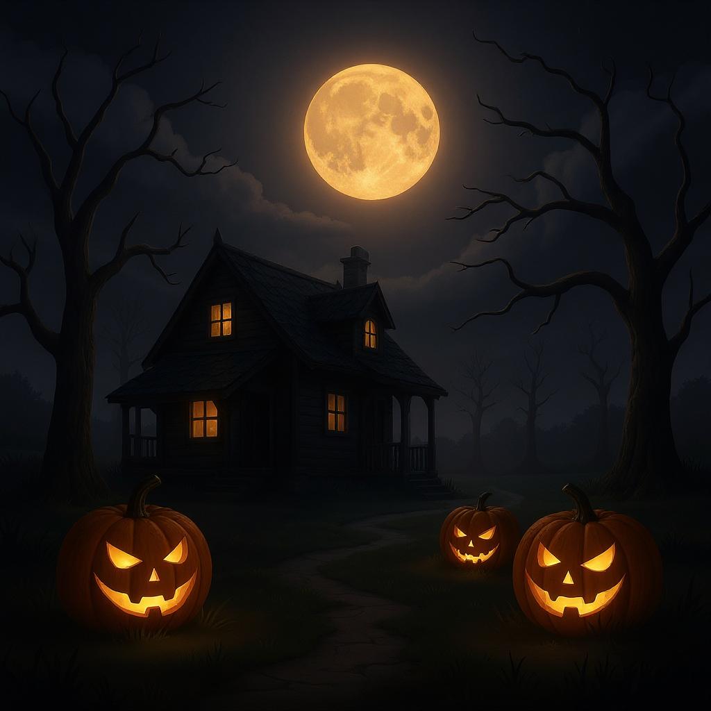 Halloween Pumpkin House