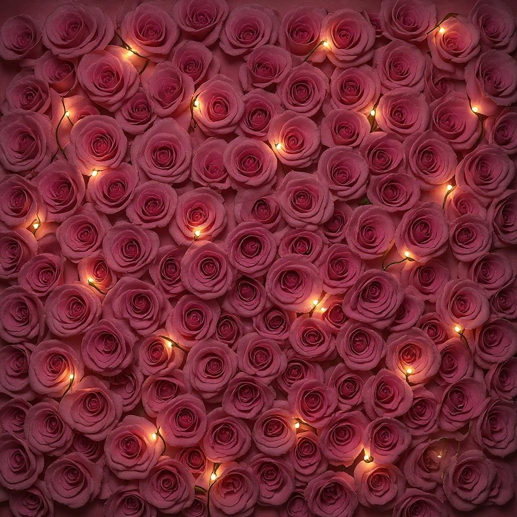Valentine's Rose Wall