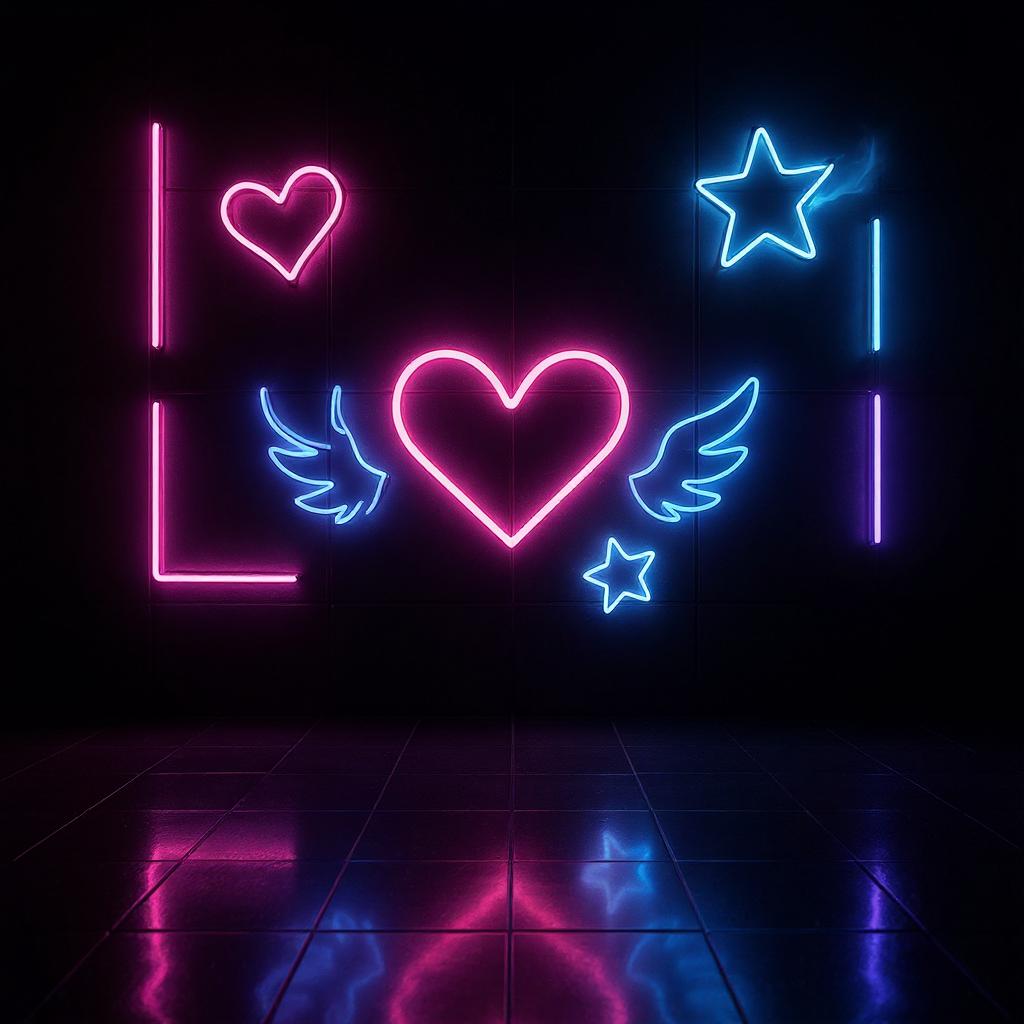 Neon Selfie Wall